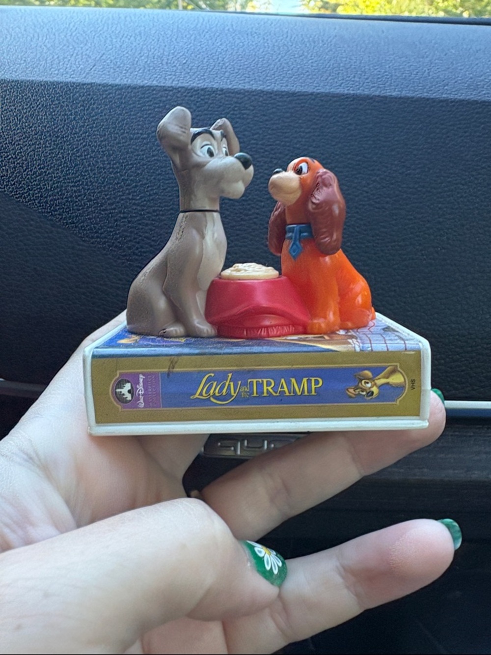 DISNEY Lady and the Tramp McDonalds Toy VHS Mobile Train Car Figure